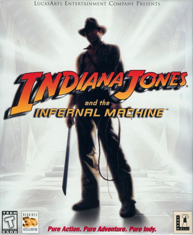 Indiana Jones and the Infernal Machine box art for Nintendo 64